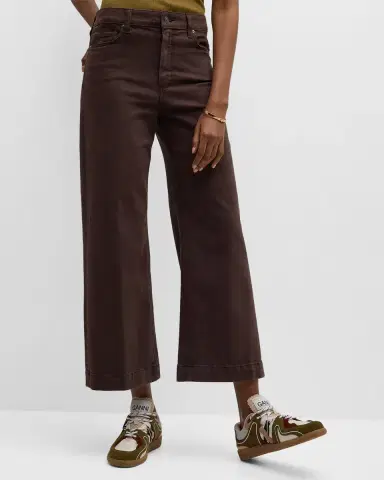 PAIGE Anessa Wide-Leg Crop Jeans | Thumbnail 6