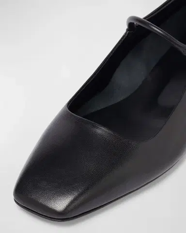 aeyde Uma Leather Mary Jane Ballerina Flats | Thumbnail 4 aeyde Uma Leather Mary Jane Ballerina Flats | Thumbnail 4