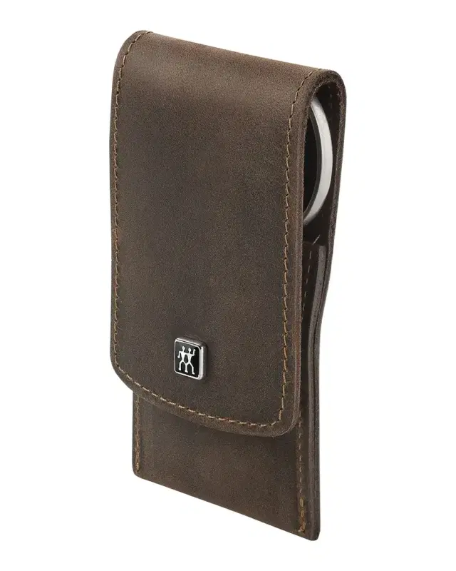 Zwilling Beauty Premium 4-Piece Brown Leather Case Set