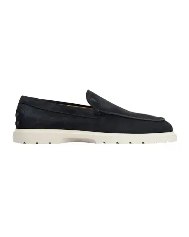 Tod's Men's Suede Penny Loafers | Thumbnail 1 Tod's Men's Suede Penny Loafers | Thumbnail 1