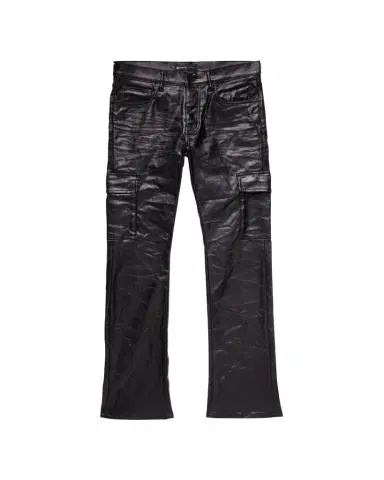 PURPLE Men's Patent Film Cargo Pants | Thumbnail 1