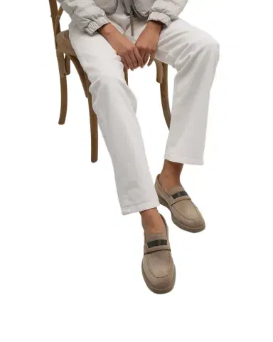 Brunello Cucinelli Suede Monili Casual Loafers | Thumbnail 1