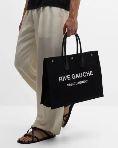 Saint Laurent Men's Rive Gauche Tote Bag | Thumbnail 4 Saint Laurent Men's Rive Gauche Tote Bag | Thumbnail 4