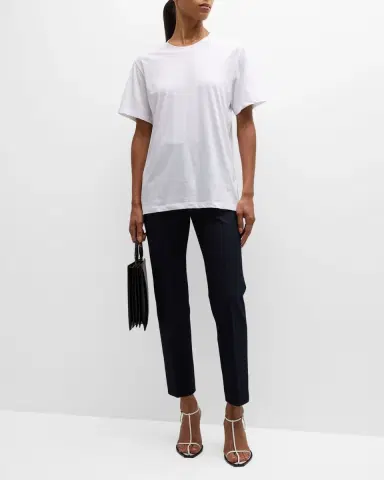 Joseph Short-Sleeve Crewneck Cotton Tee | Thumbnail 2 Joseph Short-Sleeve Crewneck Cotton Tee | Thumbnail 2
