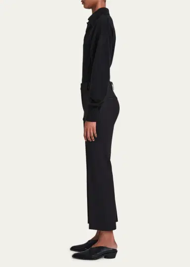 Proenza Schouler Marlene Tropical Wool Kick-Flare Pants | Thumbnail 4 Proenza Schouler Marlene Tropical Wool Kick-Flare Pants | Thumbnail 4