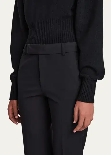 Proenza Schouler Marlene Tropical Wool Kick-Flare Pants | Thumbnail 5 Proenza Schouler Marlene Tropical Wool Kick-Flare Pants | Thumbnail 5