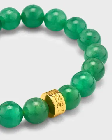 NEST Jewelry Jade Aventurine Stretch Bracelet | Thumbnail 3