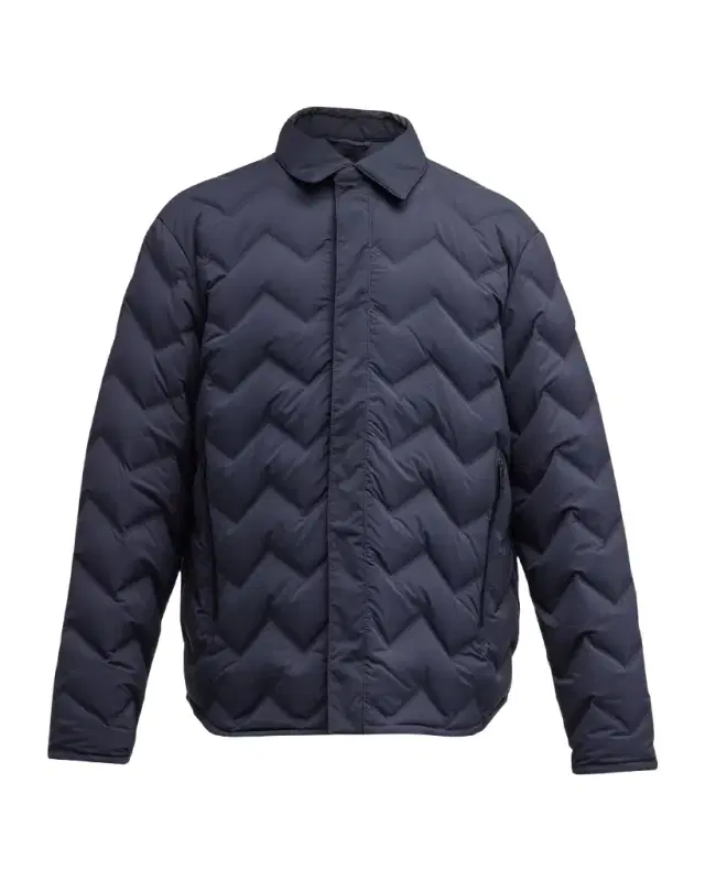 Men's Zigzag Quilted Down Jacket