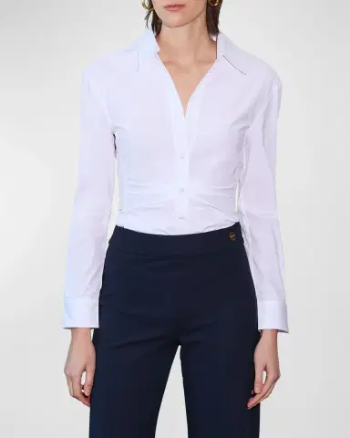 CALLAS MILANO Savile Pleated Button-Down Shirt | Thumbnail 4 CALLAS MILANO Savile Pleated Button-Down Shirt | Thumbnail 4
