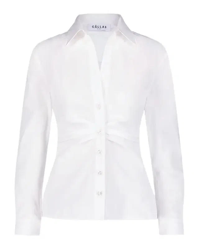 Callas Milano Savile Pleated Button-Down Shirt