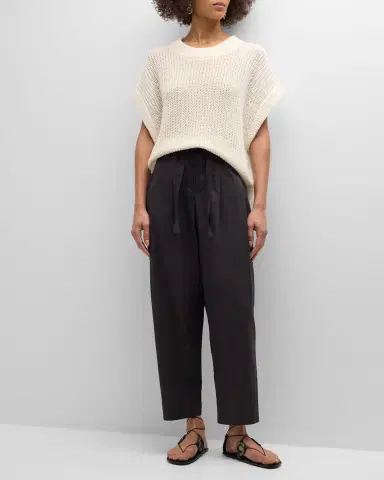 Apiece Apart Oliva Dolman-Sleeve Knit Linen Vest | Thumbnail 3