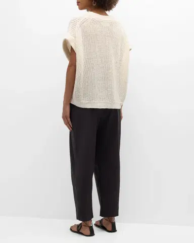 Apiece Apart Oliva Dolman-Sleeve Knit Linen Vest | Thumbnail 4