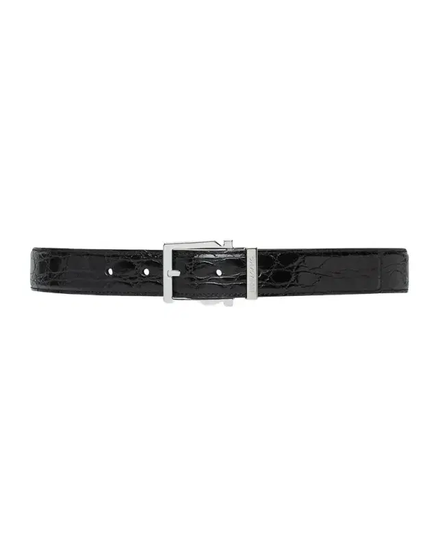 Men's Adjustable Crocodile Gancini Belt