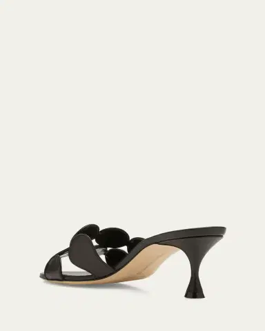 Manolo Blahnik Haribalmu Leather Slide Sandals | Thumbnail 4