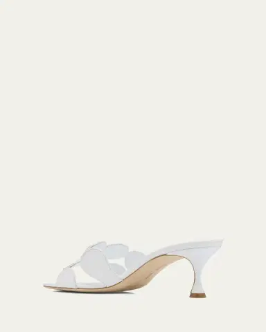 Manolo Blahnik Haribalmu Leather Slide Sandals | Thumbnail 8