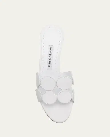 Manolo Blahnik Haribalmu Leather Slide Sandals | Thumbnail 9