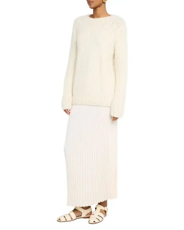 Gabriela Hearst Lawrence Cashmere Crewneck Sweater