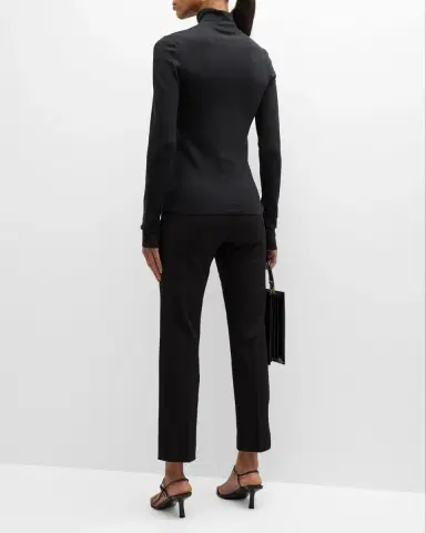 Joseph Coleman Cropped High-Rise Gabardine Pants | Thumbnail 5 Joseph Coleman Cropped High-Rise Gabardine Pants | Thumbnail 5