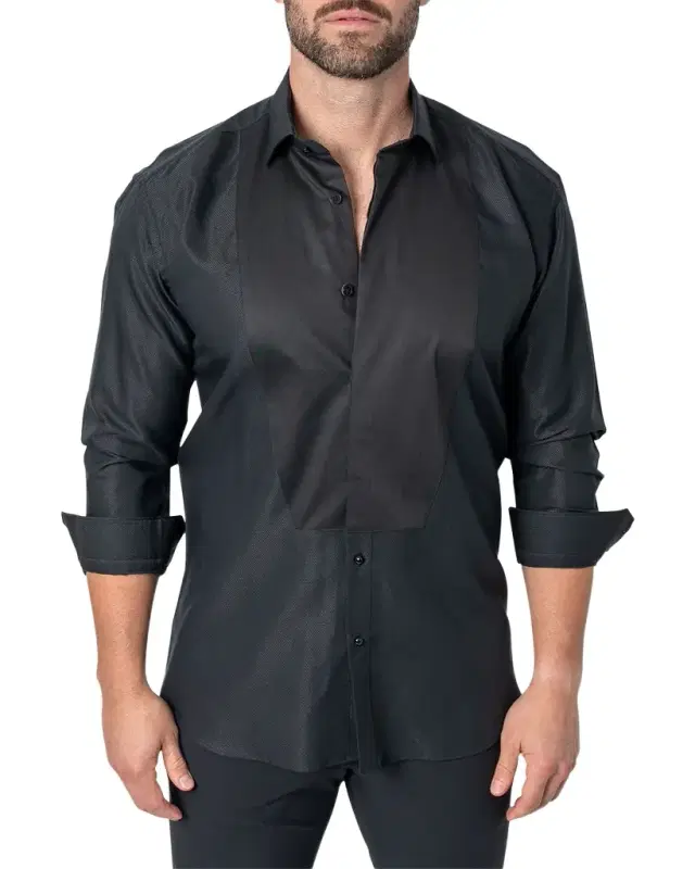 Maceoo Men 's Fibonacci Textured Sport Shirt