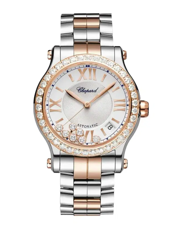 Chopard Happy Sport 36mm Two-Tone Diamond Bezel Watch