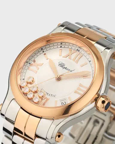Chopard 36mm Happy Sport Diamond Watch with Bracelet Strap | Thumbnail 3 Chopard 36mm Happy Sport Diamond Watch with Bracelet Strap | Thumbnail 3