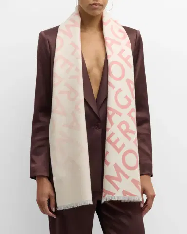 Ferragamo Wool-Cashmere Logo Scarf | Thumbnail 3 Ferragamo Wool-Cashmere Logo Scarf | Thumbnail 3