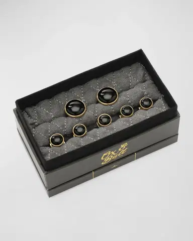 Cufflinks, Inc. Men's Black Onyx Cufflink 5-Stud Set | Thumbnail 4 Cufflinks, Inc. Men's Black Onyx Cufflink 5-Stud Set | Thumbnail 4