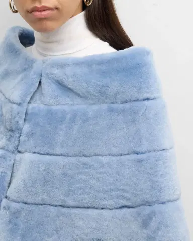 Gorski Horizontal Lamb Shearling Cape | Thumbnail 4