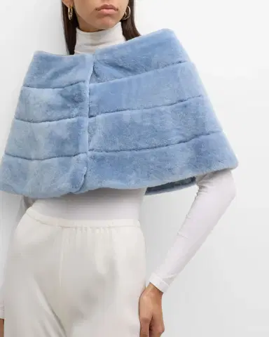 Gorski Horizontal Lamb Shearling Cape | Thumbnail 6