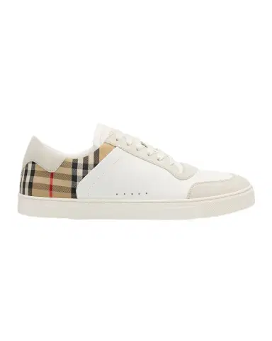 Burberry Men's Leather-Suede Check Sneakers | Thumbnail 1