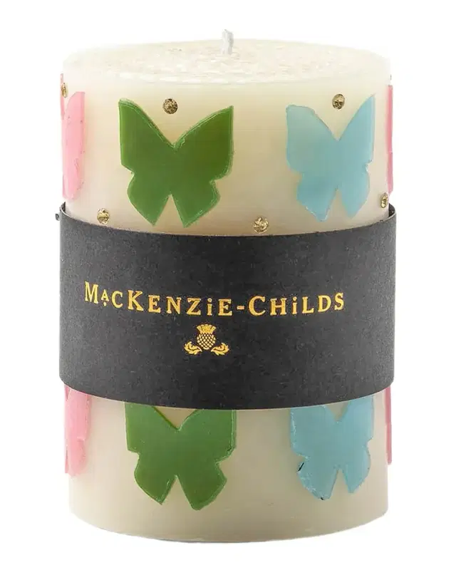 Butterfly Pastel 4" Pillar Candle