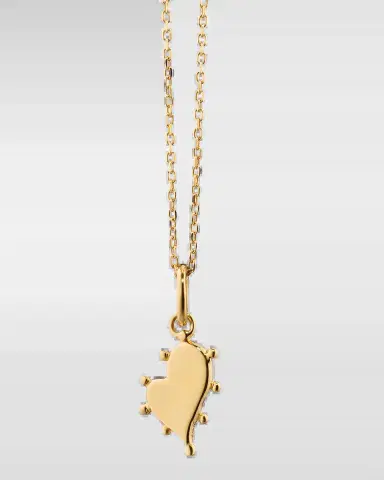 Monica Rich Kosann 18K Yellow Gold Petite Heart Pendant Necklace | Thumbnail 2 Monica Rich Kosann 18K Yellow Gold Petite Heart Pendant Necklace | Thumbnail 2