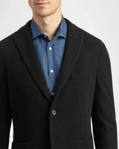 Boglioli Men's Solid Knit Blazer | Thumbnail 7