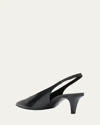Loro Piana Rebecca Leather Slingback Pumps | Thumbnail 4