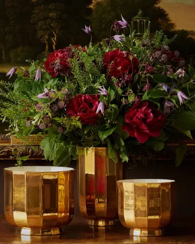 AERIN Delmara Golden Cachepot | Thumbnail 2