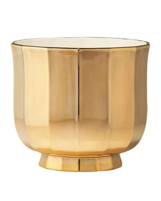 AERIN Delmara Golden Cachepot, 7"