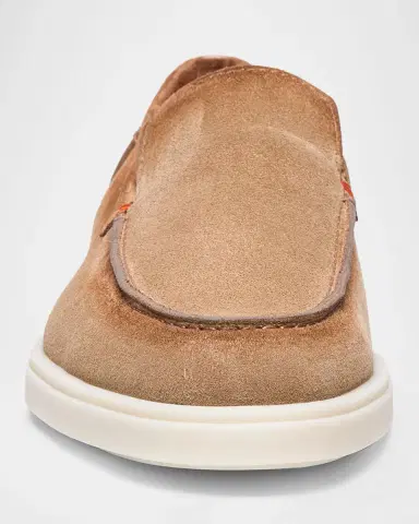 Santoni Men's Detroit Suede Sneaker Loafers | Thumbnail 3