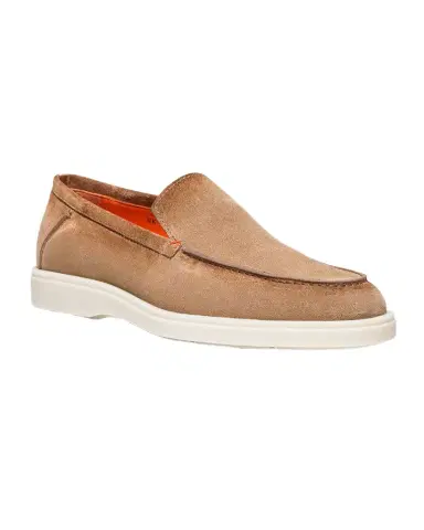 Santoni Men's Detroit Suede Sneaker Loafers | Thumbnail 1