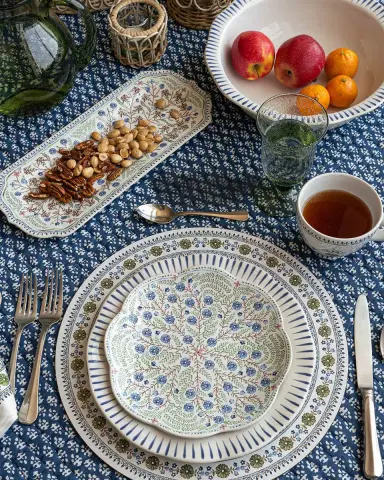 Juliska Sitio Stripe Delft Blue Dessert/Salad Plate | Thumbnail 3