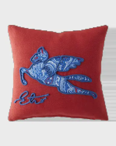 Etro Delhi Embroidered Pillow, 18" Square | Thumbnail 2