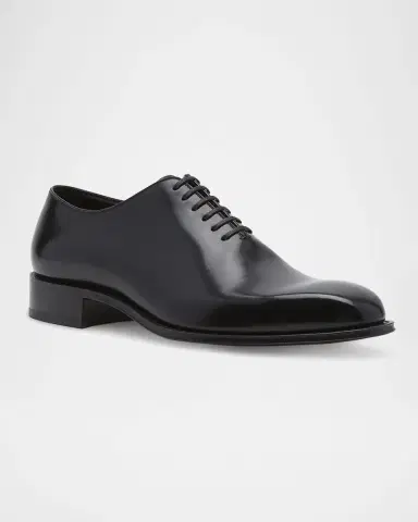 Tom Ford Men's Claydon Wholecut Leather Oxfords | Thumbnail 2