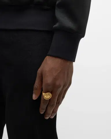 Versace Men 's Nautical Medusa Ring | Thumbnail 2