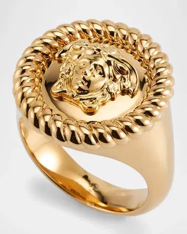 Versace Men 's Nautical Medusa Ring | Thumbnail 3