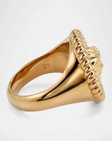 Versace Men 's Nautical Medusa Ring | Thumbnail 4