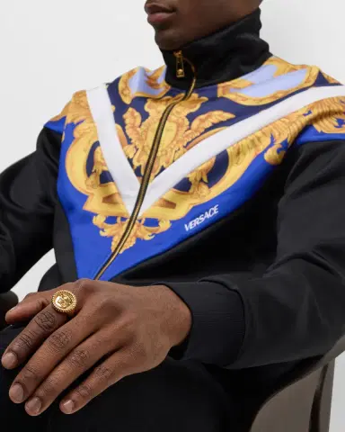 Versace Men 's Nautical Medusa Ring | Thumbnail 5