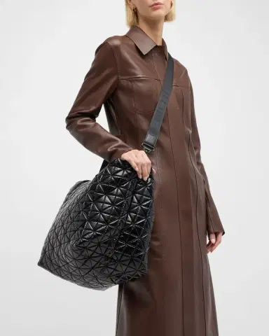 Vee Collective Medium Quilted Nylon Tote Bag | Thumbnail 2 Vee Collective Medium Quilted Nylon Tote Bag | Thumbnail 2