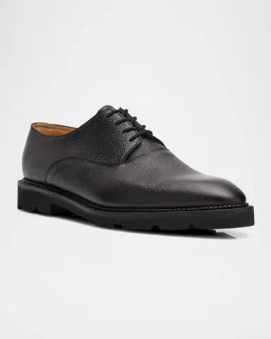 John Lobb Men's Zennor Grained Leather Derby Shoes | Thumbnail 2 John Lobb Men's Zennor Grained Leather Derby Shoes | Thumbnail 2