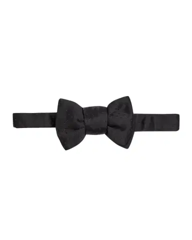 Charvet Men's Satin Tonal Pattern Bow Tie | Thumbnail 1