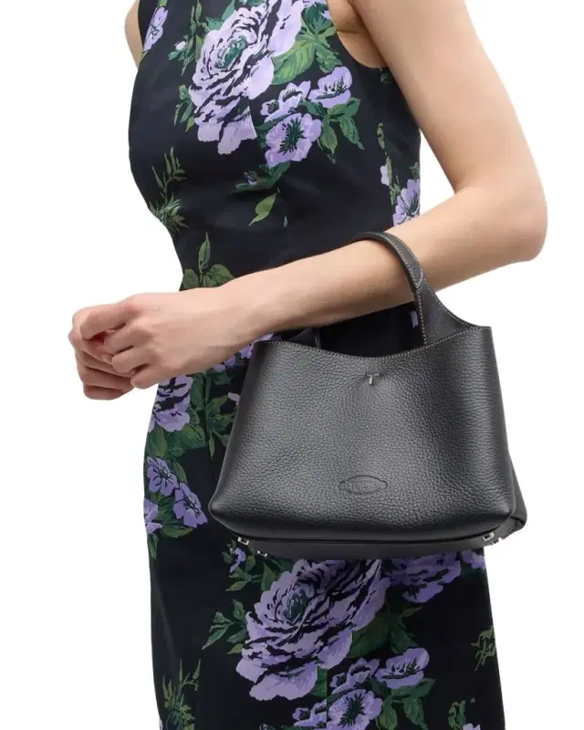 Micro Leather Tote Bag
