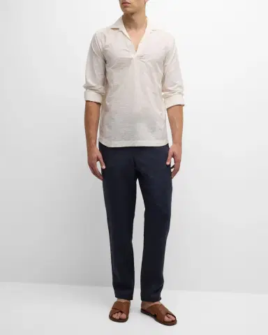 Orlebar Brown Men's Cornell Linen Pants | Thumbnail 2 Orlebar Brown Men's Cornell Linen Pants | Thumbnail 2